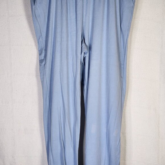 Woman Within Blue Cotton Poly Pull on Elastic Waist Pants Size 1X 22/24 Tall - Picture 4 of 16